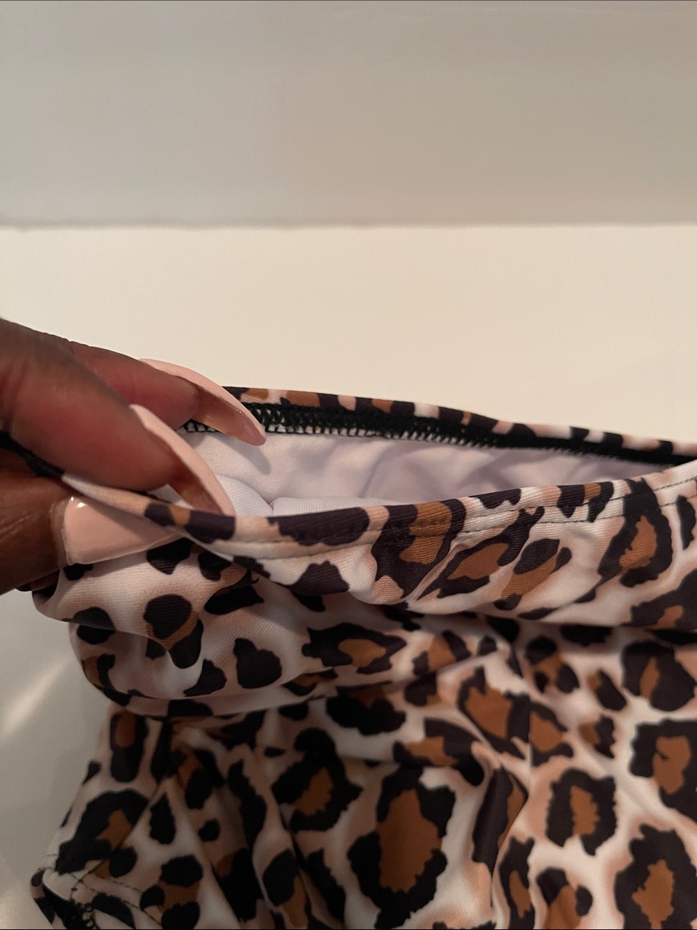 NEW without tags! High-Rise Leopard Print Bikini Bottoms - Brown & Black - Picture 4 of 7